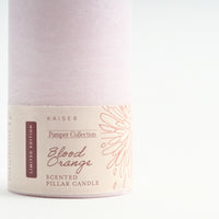 Pamper Pillar Candle - BLOOD ORANGE