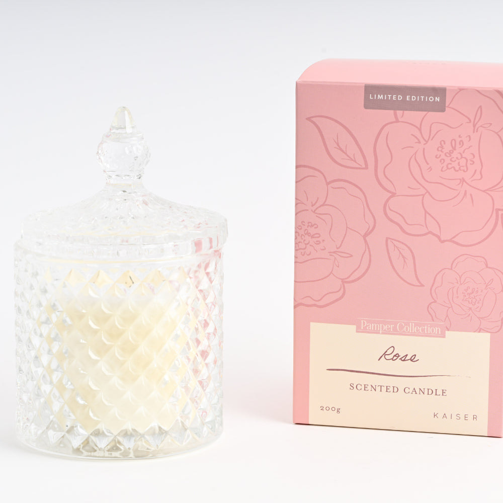 Pamper Faceted Candle - ROSE