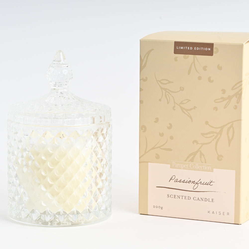Pamper Faceted Candle - PASSIONFRUIT