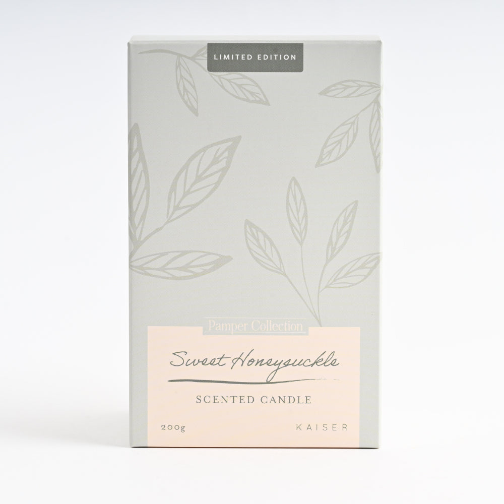 Pamper Faceted Candle - SWEET HONEYSUCKLE