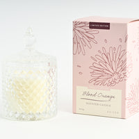Pamper Faceted Candle - BLOOD ORANGE