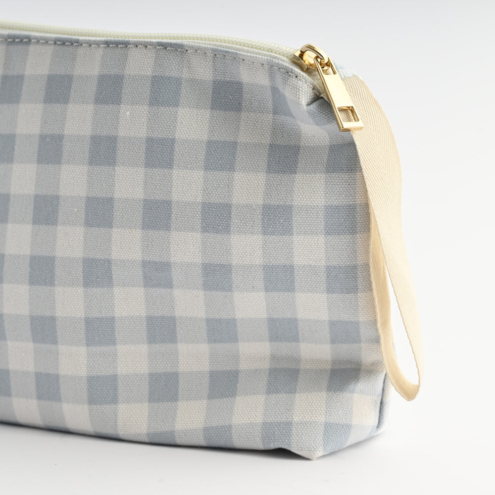 Printed Make Up Bag Large - GINGHAM