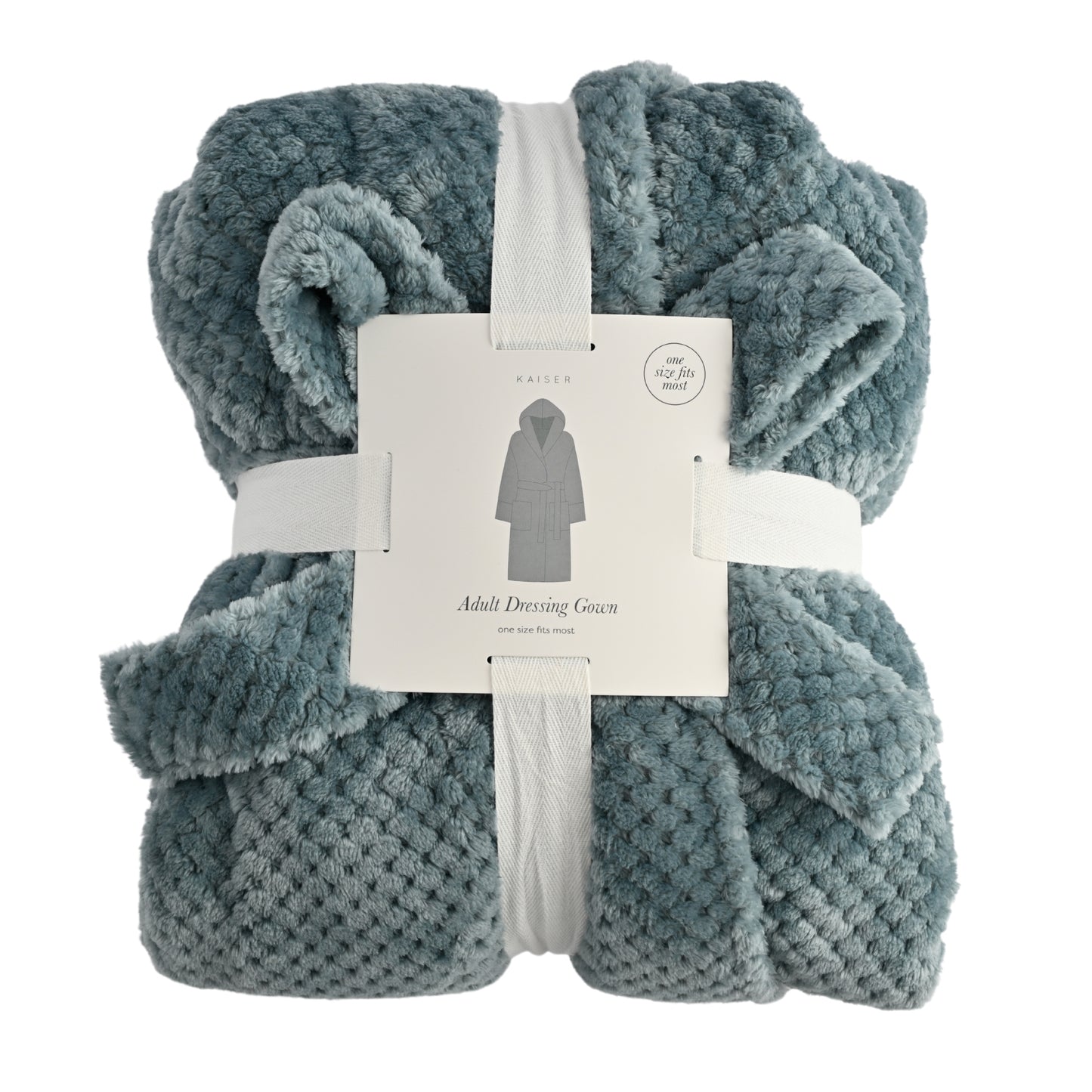Textured Dressing Gown - BLUE