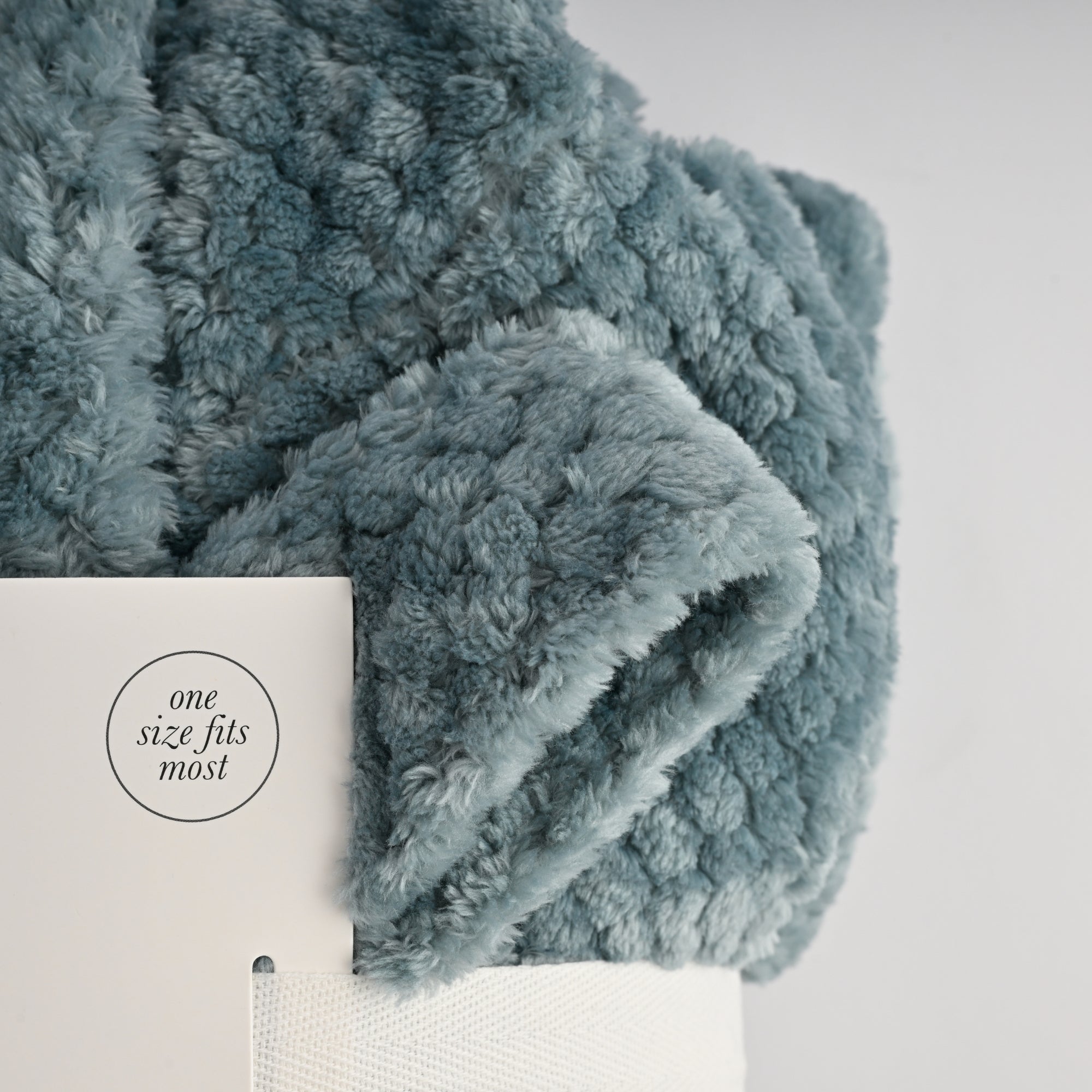 Textured Dressing Gown - BLUE