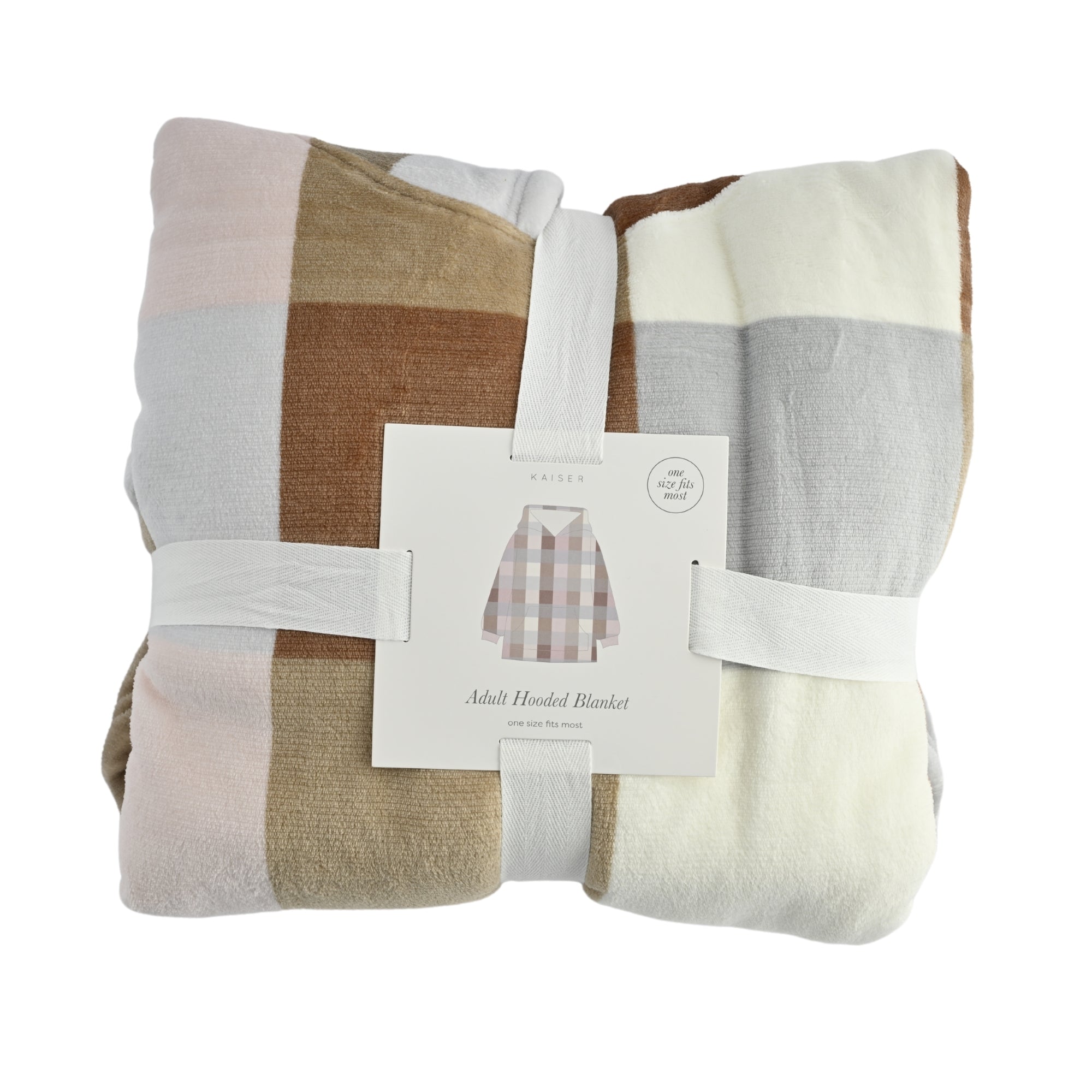 Hooded Blanket - CHUNKY GINGHAM