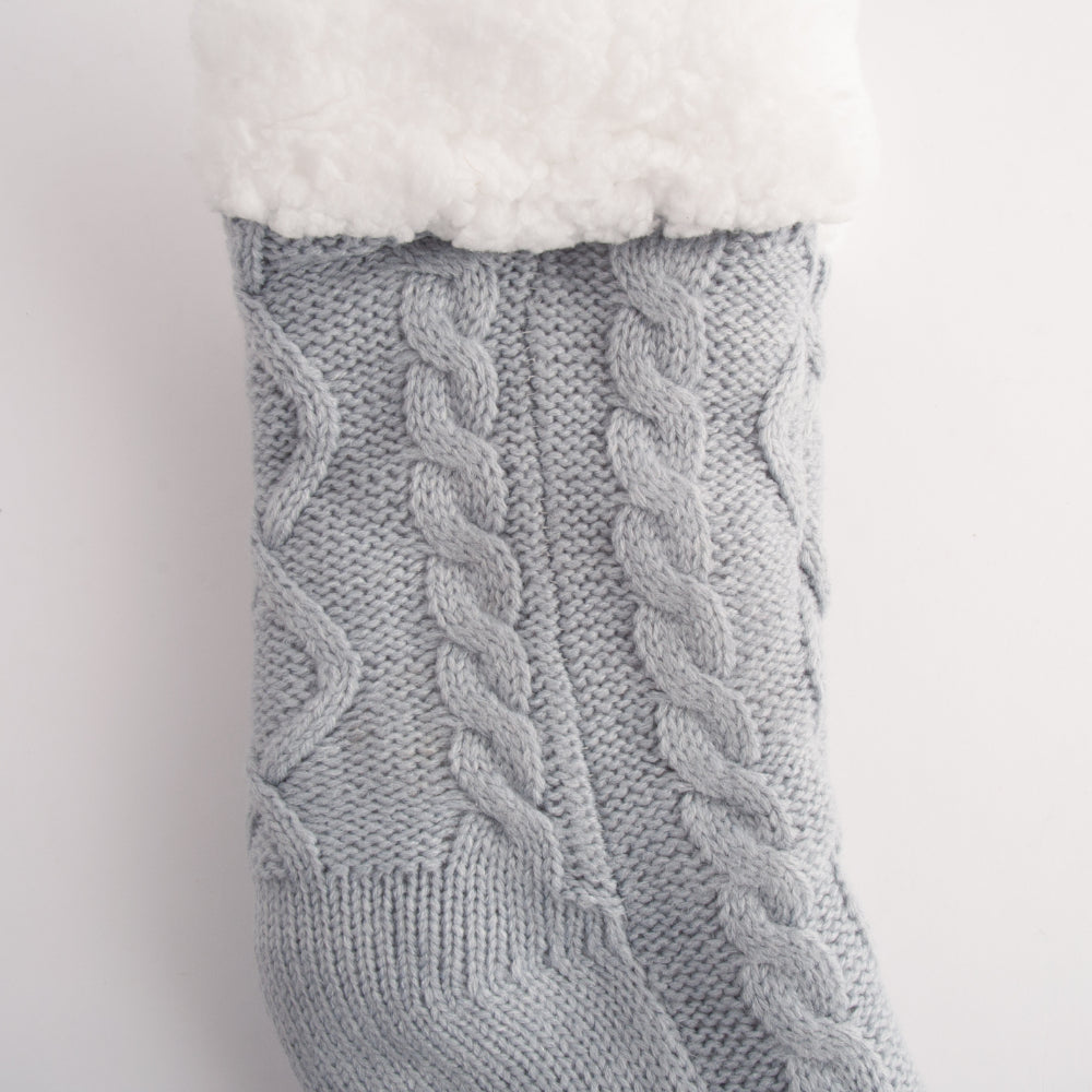 Kaiser Slipper Socks - DUCK EGG CABLE
