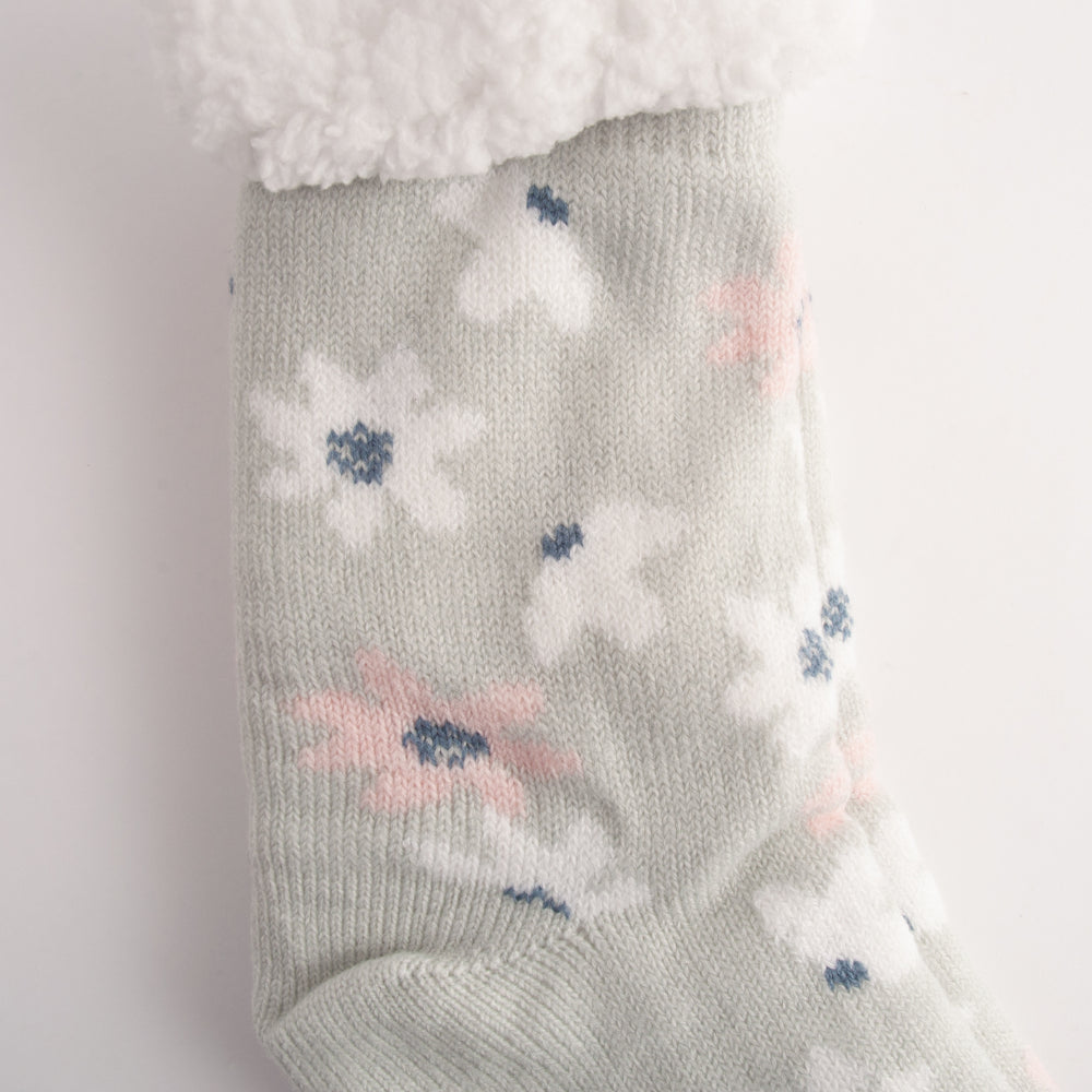 Kaiser Slipper Socks - STAR FLORAL