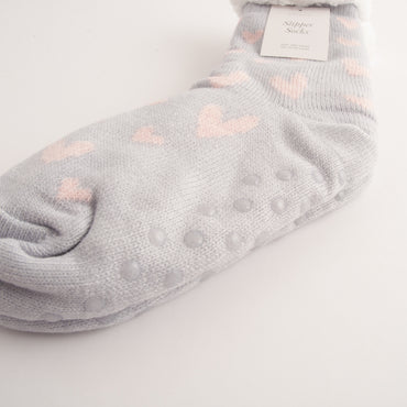 Kaiser Slipper Socks - HEARTS