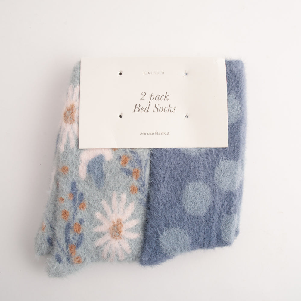 Kaiser 2pk Bed Socks  - MEADOW