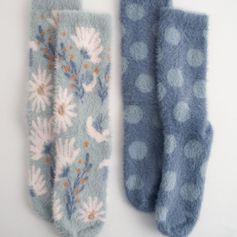 Kaiser 2pk Bed Socks  - MEADOW