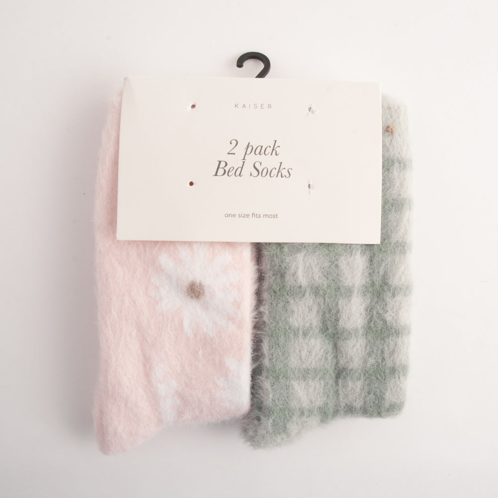 Kaiser 2pk Bed Socks  - DAISY