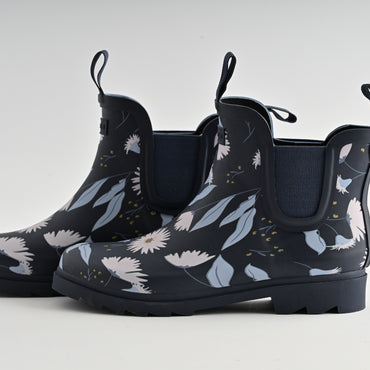 Ankle Gumboots Size 8 - NAVY MEADOW