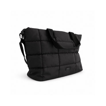 Kaiser Nylon Quilted Tote Bag - BLACK