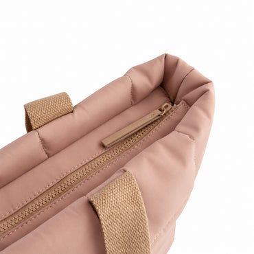 Kaiser Nylon Quilted Tote Bag - BEIGE