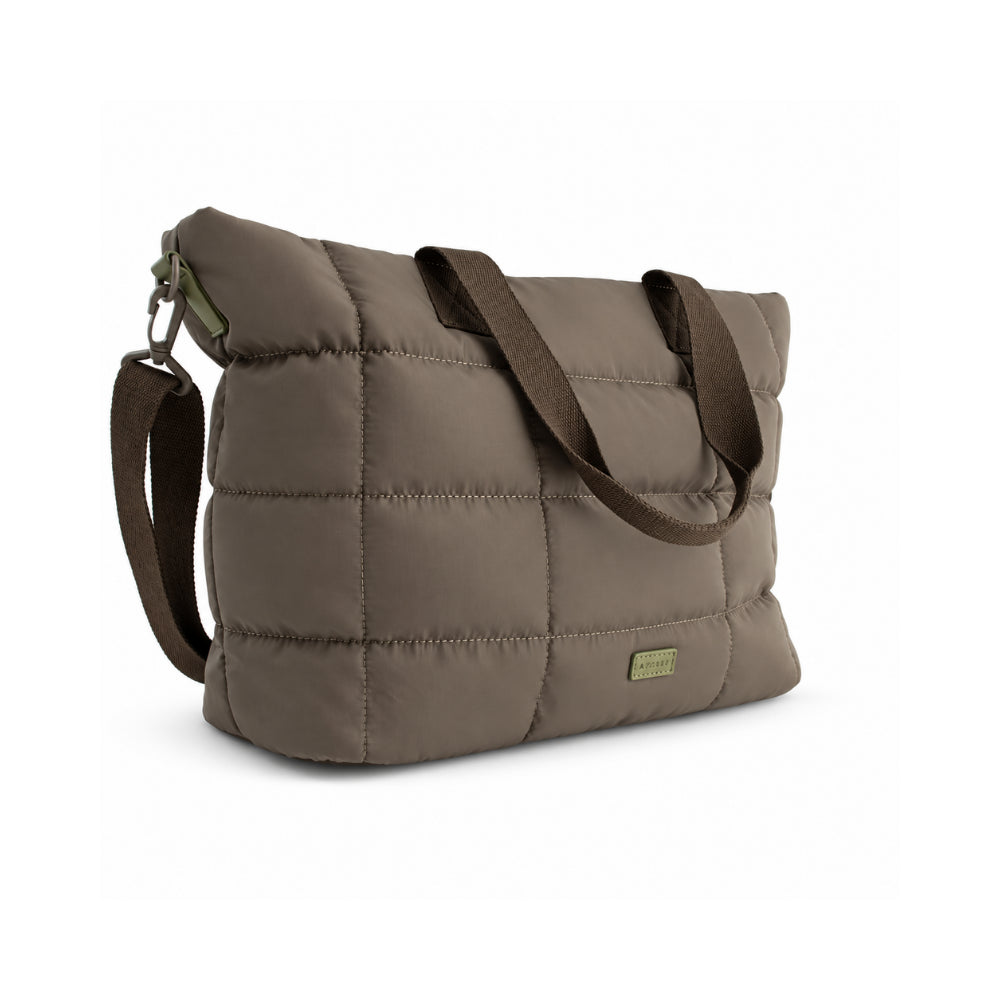 Kaiser Nylon Quilted Tote Bag - GREEN