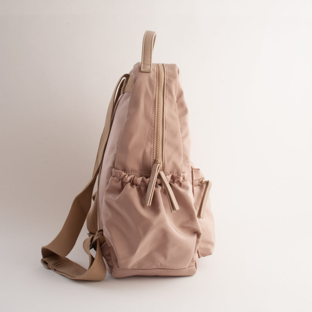 Nylon Backpack - BEIGE