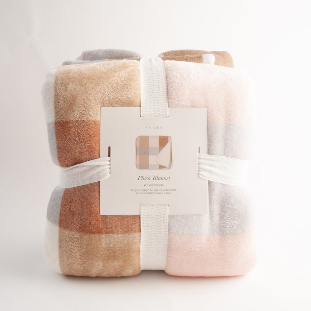 Printed Blanket - CHUNKY GINGHAM