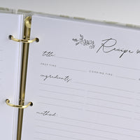 Recipe Binder Large - NATIVE WARATAH