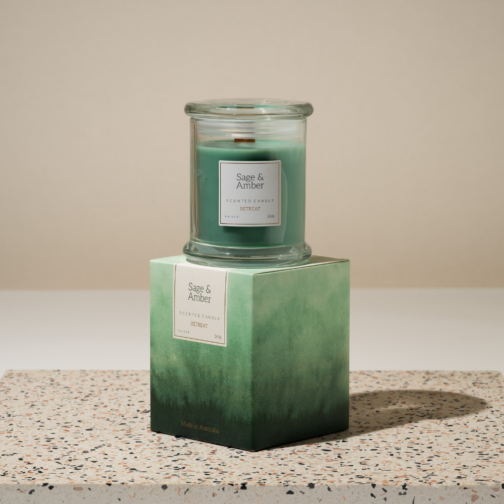 Retreat Series Candle - SAGE & AMBER