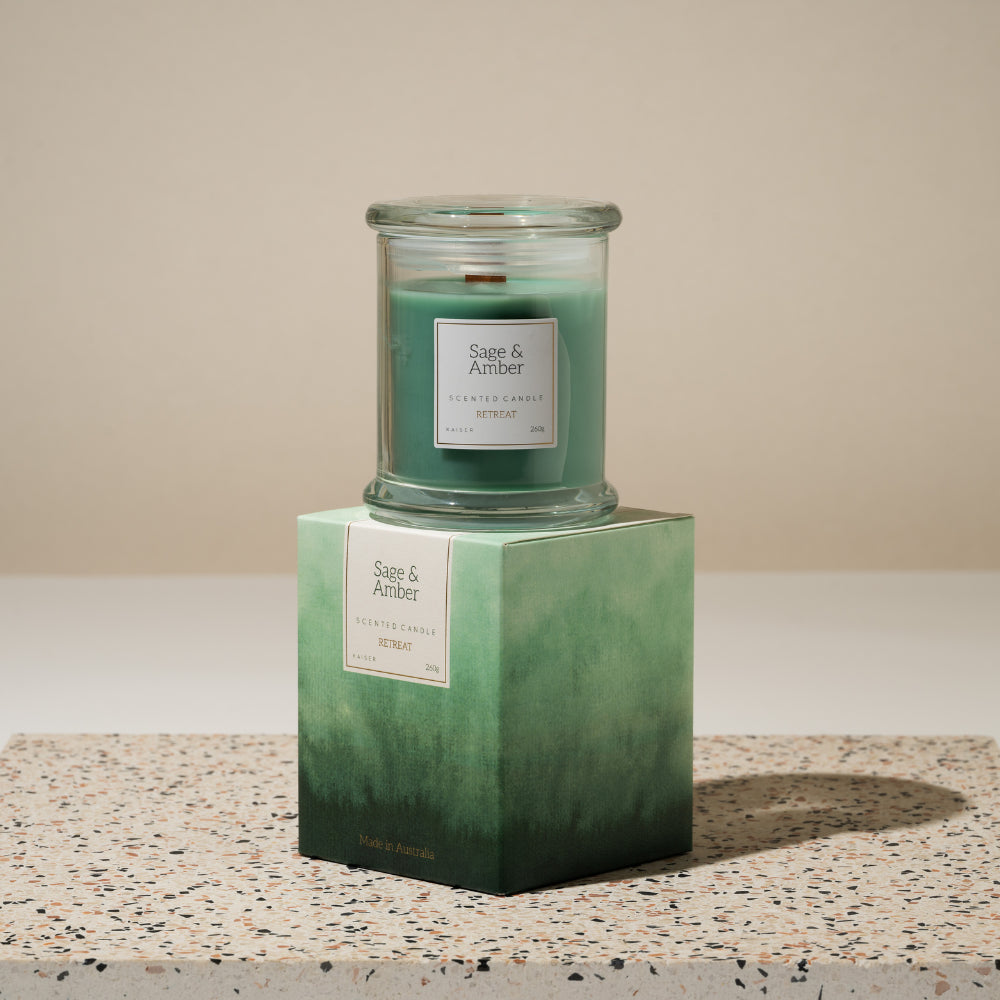 Retreat Candle 260g  - SAGE & AMBER