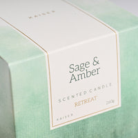 Retreat Candle 260g  - SAGE & AMBER