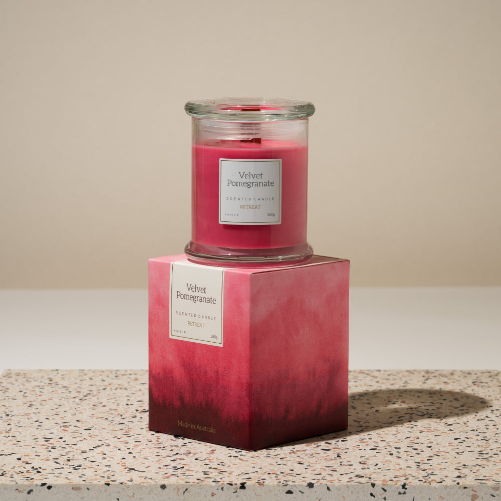 Retreat Candle 260g  - VELVET POMEGRANATE