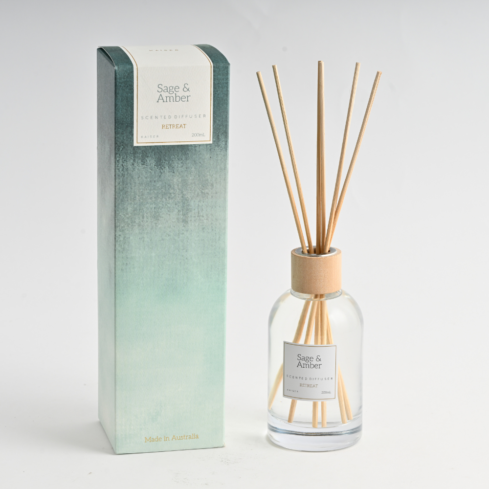 Sage Reed Diffuser Mrp Retreat Series Reed Diffuser 200ml - SAGE & AMBER – Kaisercraft