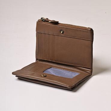 Pamper Small Leather Purse - CARAMEL