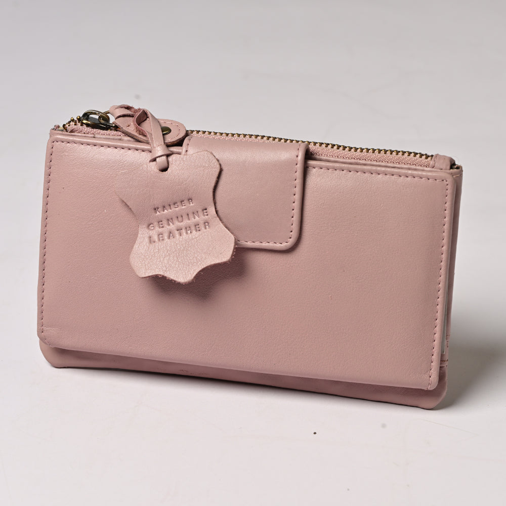 Pamper Leather Purse - PINK