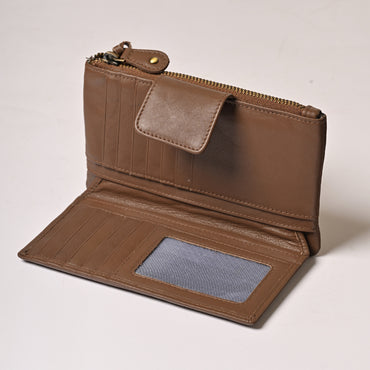Pamper Leather Purse - CARAMEL