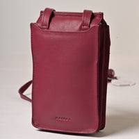 Pamper Leather Phone Bag - BOYSENBERRY