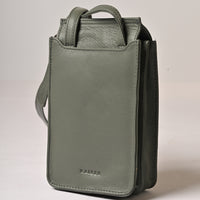 Pamper Leather Phone Bag - OLIVE