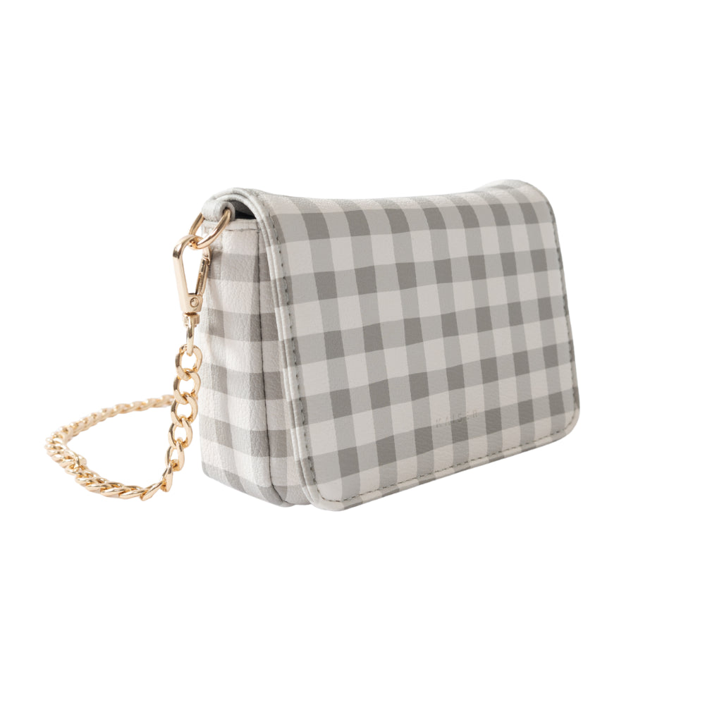 Kaiser Mini Side Bag - Sage Gingham