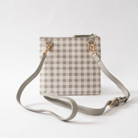 Kaiser Square Shoulder Bag - Sage Gingham