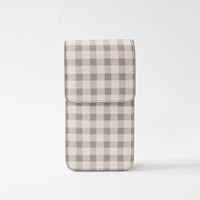 Kaiser Crossbody Phone Bag - Sage Gingham