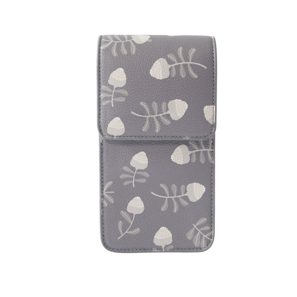 Kaiser Crossbody Phone Bag - Grey Waratah
