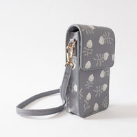 Kaiser Crossbody Phone Bag - Grey Waratah
