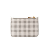 Kaiser Card Pouch - Sage Gingham