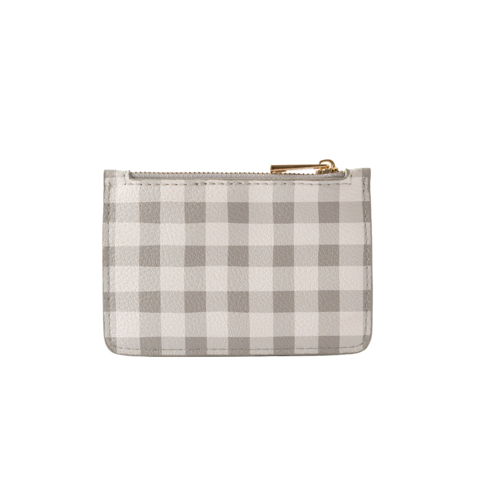Kaiser Card Pouch - Sage Gingham