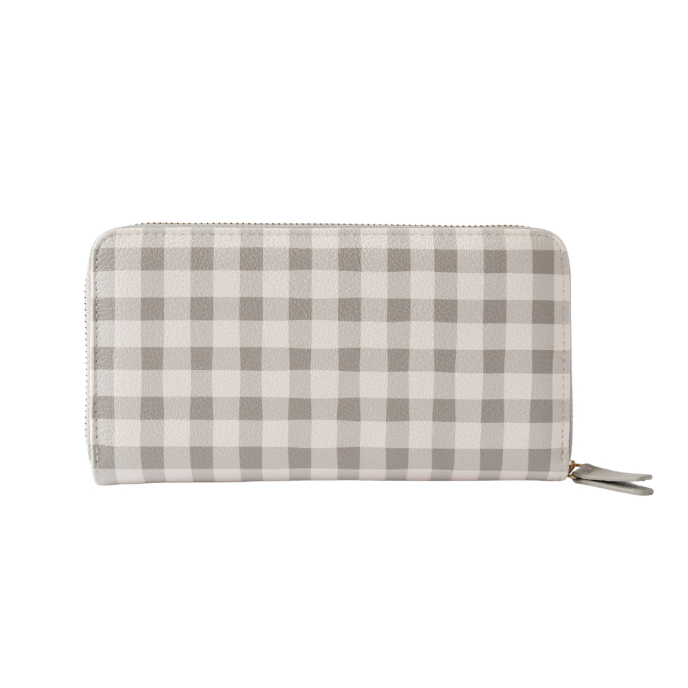 Kaiser Rectangle Wallet - Sage Gingham