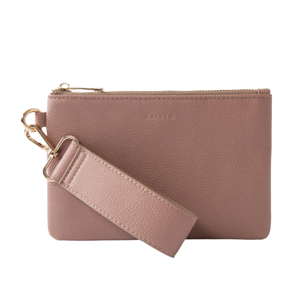 Kaiser Clutch w/ Strap - Hazelnut