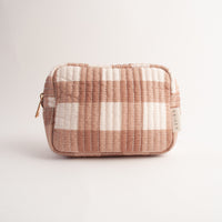 Quilted Accessories Small Bag - CAMEL GINGHAM