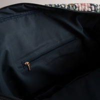 Quilted Overnight Bag - NAVY BLOOM