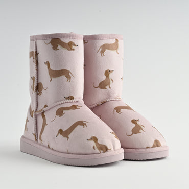Printed Slipper Boots - DAISY DOGS