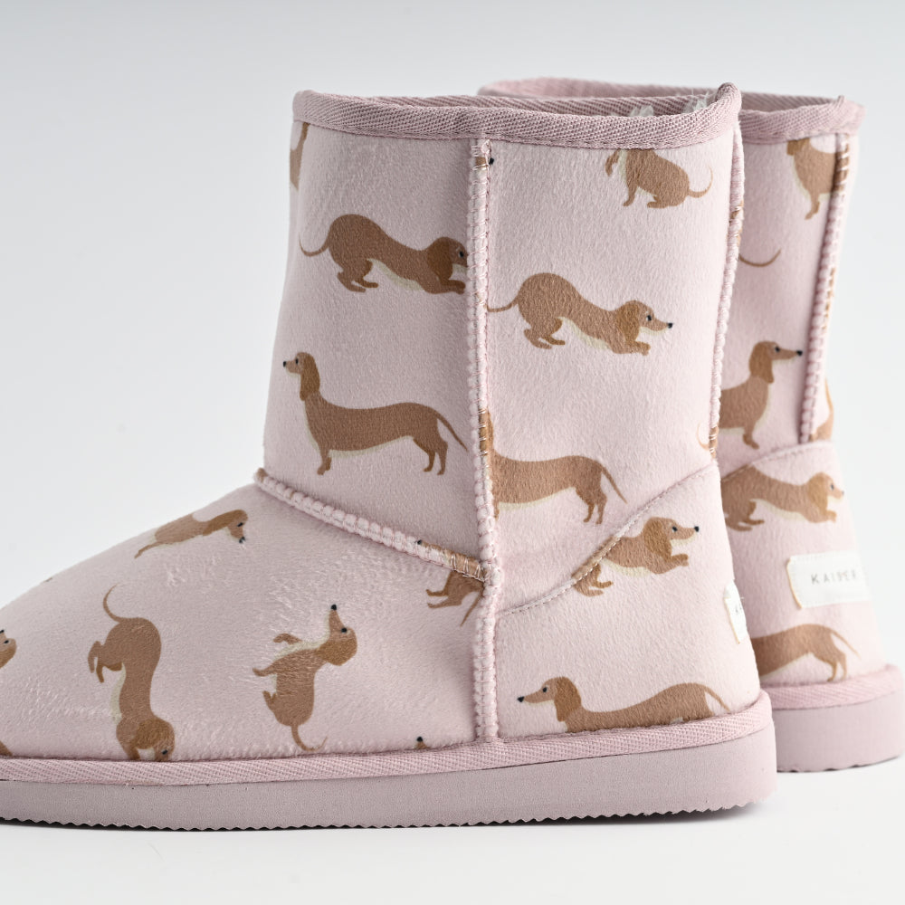Printed Slipper Boots - DAISY DOGS