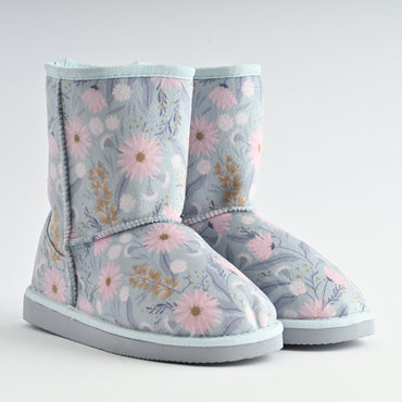 Printed Slipper Boots - MEADOW DREAM