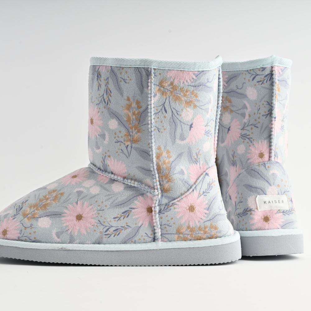 Printed Slipper Boots - MEADOW DREAM