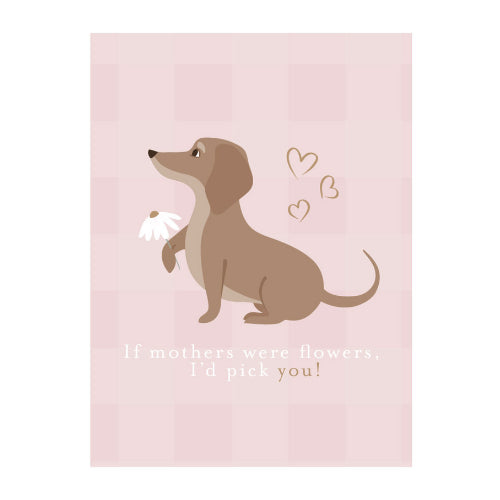 Greeting Card Mothers Day - DAISY DASCHUND