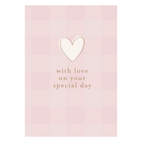 Greeting Card Garden Meadow - SPECIAL GINGHAM