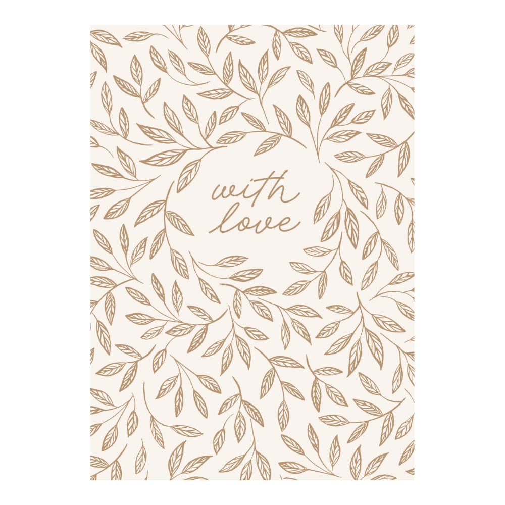 Greeting Card Garden Meadow - WITH LOVE